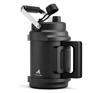 64 oz Insulated Water Bottle for Gym 2-in-1 Straw Spout Lid Dual Handle Leakp... - Picture 1 of 7
