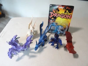 LOT OF 6 - VINTAGE 5” IN Dragon Toy Figure Toy Major Trading godzilla figure Z#6 - Picture 1 of 10