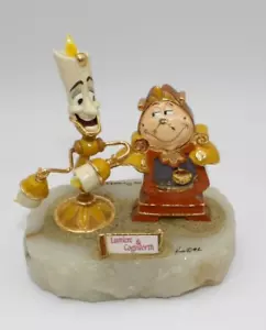 Statua Disney Lumiere & Cogsworth La Bella e la Bestia 1993 di Ron Lee LE #749 Art - Foto 1 di 15