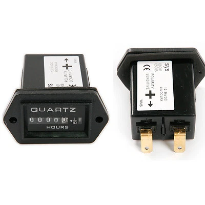 CHEERBRIGHT DC 12 - 36V Quartz Oscillator Hour Meter Gauge Auto Universal - Image 1 of 4