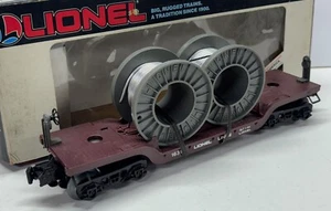 Lionel Depressed Flat Car w/2 Coils/Cables. 6-16318. New! - Picture 1 of 12