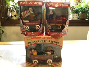 3 adornos navideños coleccionables Radio Flyer nuevos en caja - Imagen 1 de 9