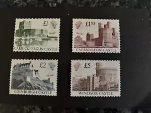 GB QEII 1988 Castle High Values £1-£5 Set of 4 SG410/1413 Superb U/M Cat £28 - Picture 1 of 1