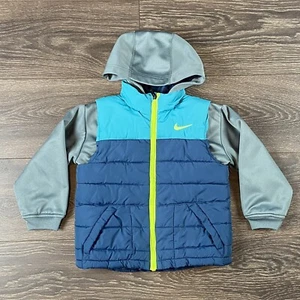 Nike Kids 3T Puffer Vest Hoodie Jacket - Picture 1 of 5