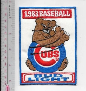 Bier Baseball Chicago Cubs & Bud Light Beer 1983 National League Promo Patch - Bild 1 von 1
