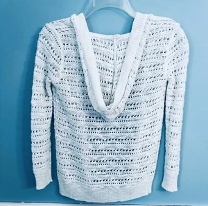 Blush & Bloom Hooded Sweater Hoodie Cardigan Sparkly Holiday Size Large - Picture 1 of 5
