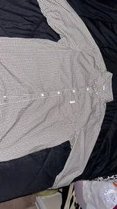 Columbia Sportswear Mens Brown Plaid Button Up Long Sleeve Shirt LG - Picture 1 of 7