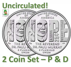 2024 P D Pauli Murray AWQ Viertel 25C Stempelglanz Set Philadelphia Denver kostenloser Versand! - Bild 1 von 6
