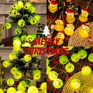 NEW SALE LED Lights Christmas The Gri*ch Fairy String Lamp Xmas Tree Decorations - Picture 1 of 24