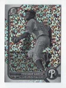 2022 Bowman Chrome #BCP-215 Yhoswar Garcia B&W Mini Diamonds Refractor - Picture 1 of 2