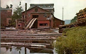 CASS, WEST VIRGINIA POSTCARD West Virginia Pulp and Paper Company Mill. - Picture 1 of 2