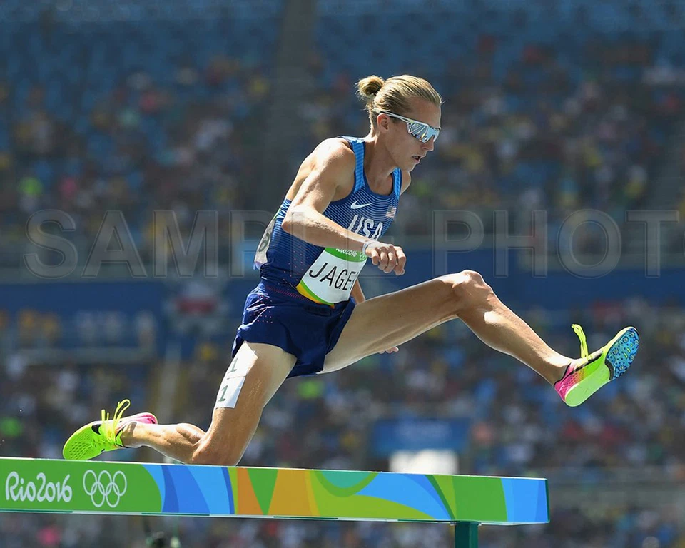 Evan Jager USA Silver Medal 2016 RIO Olympics Steeplechase 8x10 Photo - Image 1 of 1