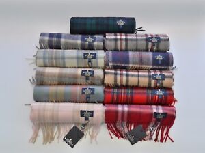 New Scottish 100% Cashmere Tartan Check Scarf Womens Mens The House of BALMORAL 