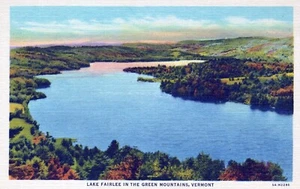 Postal del lago Fairlee en las montañas verdes de Vermont - Imagen 1 de 2