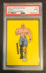 ABOBOBO 1989 Topps Nintendo Game Tip Sticker PSA 9 come nuovo scheda classificata #24 - Foto 1 di 2