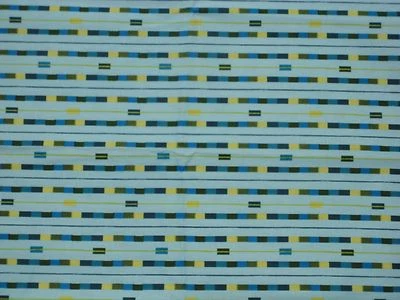 AUTUMN HAZE, Linda Birtel para Robert Kaufman, azules/verdes/amarillos sobre azul claro 1 yarda Foto 1 de 4