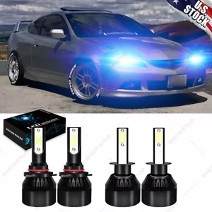 LED Headlight Kit 9005 H1 8000K Combo Bulb for 2005-2006 Acura RSX High Low Beam - Picture 1 of 12