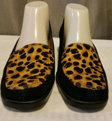 Aerosoles Mujer Examen Final Leopardo Combo Tacones Zapatos Talla 8.5M $69 Foto 1 de 4
