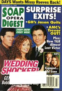 SOAP OPERA DIGEST Magazine Nov 23 1999 A Martinez Jacklyn Zeman Kristian Alfonso - Picture 1 of 4