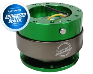 NEW FORGED NRG GEN 2.0 QUICK RELEASE GREEN BODY - TITANIUM RING SRK-200GN-TI - Picture 1 of 2