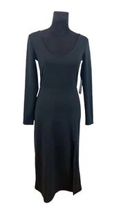 Leith Size M Deep Scoop Neck Midi Dress NWT - Picture 1 of 11
