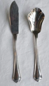 Pfaltzgraff Addison Flatware Sugar Shell Spoon Butter Knife Stainless Steel - Picture 1 of 7