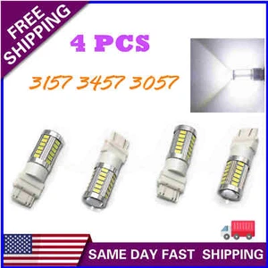 White 3157 3457 3057 Signal 33SMD Backup Reverse Tail Turn LED Light bulb - Picture 1 of 5