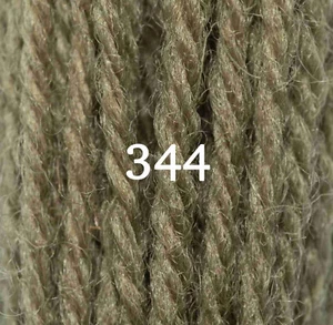 Appleton Crewel Wool - 27 Yd Skein - Mid Olive Green Color 344 - Picture 1 of 1