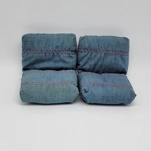 Barbie Habitación Completa 1974 De Colección Cojines Dormitorio Luz de Fuego Sala *1 Desteñido - Imagen 1 de 15