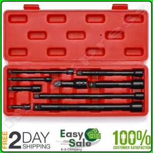 Juego De Barras Extension Dados 1/4" 3/8" 1/2" Herramientas Accionamiento 9 PCS - Picture 1 of 12