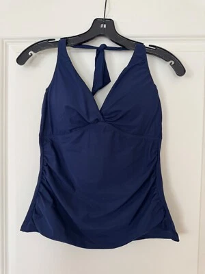 PROFILE BY GOTTEX Tutti Frutti Tankini Top Size 12 Navy Color /Bottom Size 8 NEW - Image 1 of 4