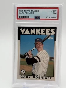 Gary Roenicke New York Yankees 1986 Topps #94T PSA 7 - Bild 1 von 2