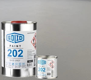 Solid Vernice industriale Calcestruzzo Pavimento Garage Seminterrato Grigio 1 L - Foto 1 di 5