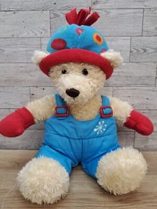 Dan Dee Collector's Choice Skiing Ski Bear Hat Gloves Blue SnowPants Plush 14" - Picture 1 of 10