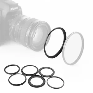 25mm-37mm Step Up Ring 25-37 DSLR Camera 25mm Lens to 37mm Filter Cap Hood Black - Picture 1 of 8