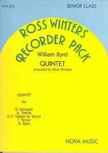 BYRD FANTASIE QUINTET SAATB Senior Class Recorder - Picture 1 of 1