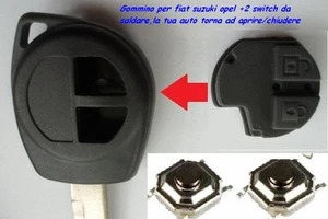 TASTO COVER CHIAVE GUSCIO OPEL AGILA FIAT SEDICI SUZUKI JIMNY + 2MICRO SWITCH - Foto 1 di 1