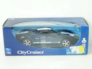 632- City Cruiser coche FORD GT azul linea blanca Ref. 50193 escala 1:32 diecast - Imagen 1 de 3
