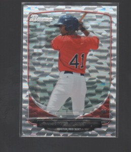 JOSEPH MONGE 2013 BOWMAN DRAFT PICKS PROSPECTS SILVER ICE CARD #BDPP92