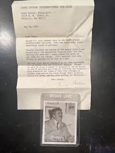 Signierte handsignierte James Doohan Scotty Fan Club Karte Star Trek Tos mit Brief - Bild 1 von 6