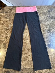 Pantaloni svasati Victoria's Secret rosa vintage yoga taglia S "tacky" Y2K logo Baddie - Foto 1 di 10