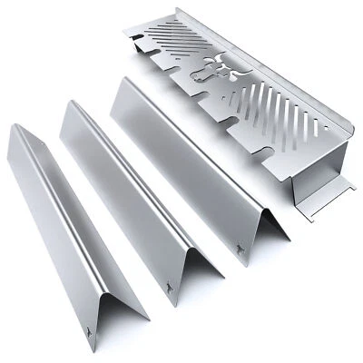 TUNING-ART Warmhalterost Brennerabdeckung Set passend für Weber Spirit 200-E-210 2013-