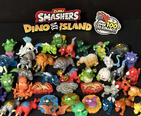 Zuru Smashers Dino Island Ice Age Lot Of 40+ Rare & Ultra Rare VHTF w/Bonus READ Cover
