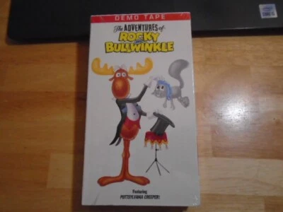 SEALED RARE DEMO Adventures of Rocky & Bullwinkle VHS video cartoon Pottsylvania - Image 1 of 2