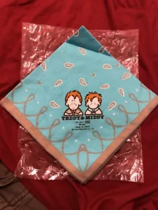 NIP Vintage Teddy Middy Children's Kid Handkerchief Hanky Kowakogeico Ltd 1983 - Picture 1 of 6