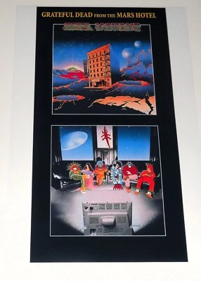 Grateful Dead Jerry Garcia / Bob Weir From the Mars Hotel 1974 Poster 19" x 13" - Image 1 of 2