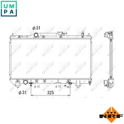 RADIATOR ENGINE COOLING 53278 FOR 7A-FE 1.8L 4cyl - Image 1 of 4
