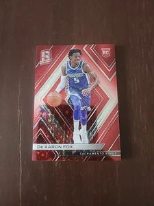 2017-18 Panini Spectra - De'Aaron Fox #51 Red Prizm /75 (RC) - Picture 1 of 12