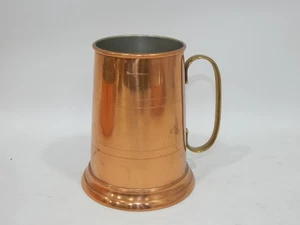 Vintage Kupferkrug Messinggriff Made in England Bierkrug Moscow Mule Stein 5" - Bild 1 von 7