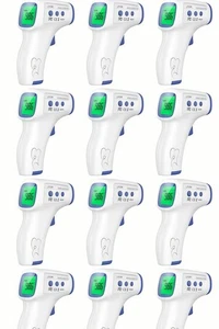 Lote de 12 termómetros infrarrojos digitales - Pistolas de temperatura de frente sin contacto - Lectura rápida - Imagen 1 de 10